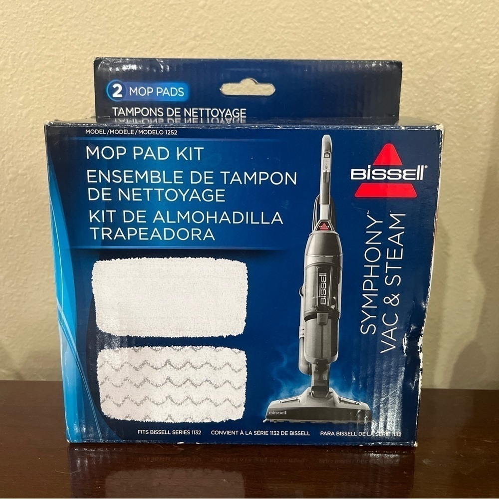 Bissell Symphony Vac & Steam Mop Pad Kit for Series 1132 Model 1252